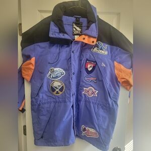 Serac Buffalo Sports Teams Patch-laden Ski Jacket - Blue & Orange